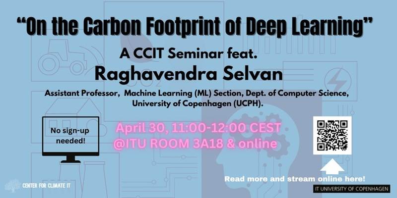 CCIT Seminar: On the Carbon Footprint of Deep Learning